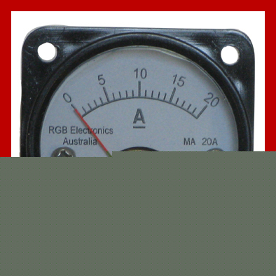 New 0-20 amp analog meter - battery charge monitoring