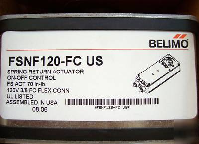 New belimo FSNF120-fc us spring return actuator 