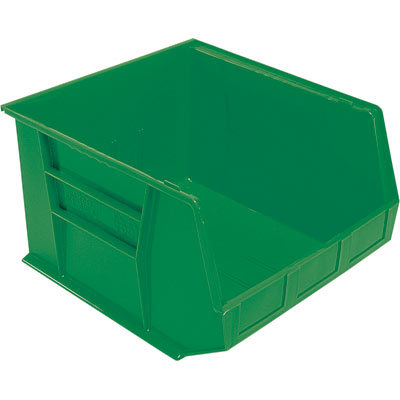 Quantum storage heavy duty stacking bin green box of 3