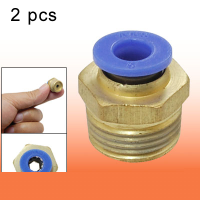 Round pneumatic connector straight push in fittings 2