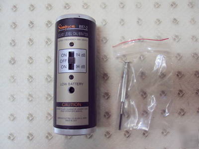 Simpson 887 2 sound level calibrator msrp $360.00