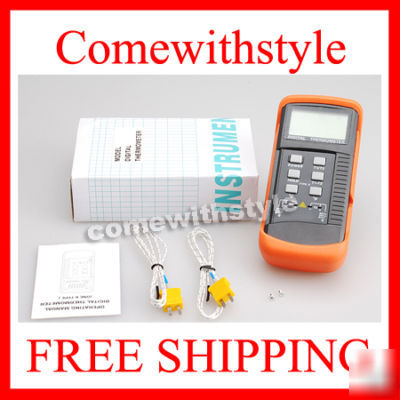 Thermoelement digital thermometer 2 k-type sensoren