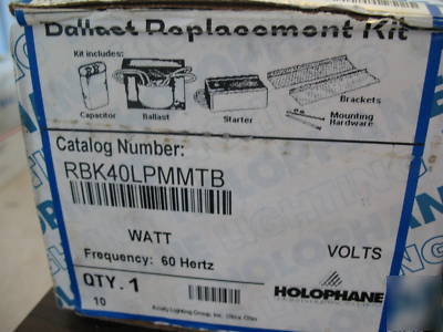 New halophane RBK40LPMMTB 400 watt mh ballast kit