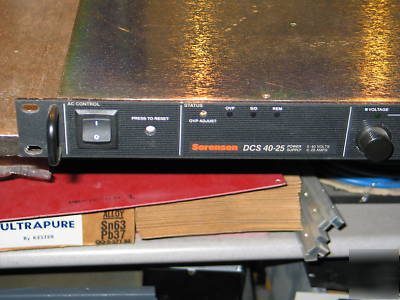 New sorensen dcs 40-25 dc vairable voltage power supply 