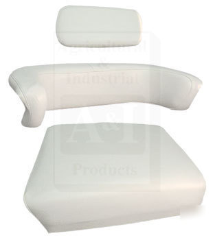 Nw allis chalmers back cushion a-70243517-4 white vinyl