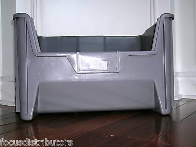3 used plastic storage bins - giant stack containers