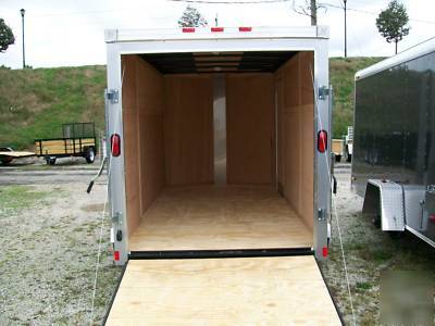Cargo trailer haulmark 6X12 single axle v-nose ramp
