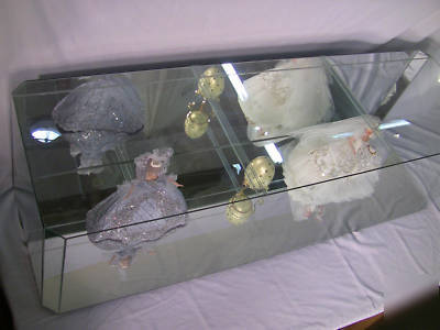 Glass display case cabinet used 64