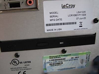 Lecroy waverunner WR6200 LSA1225 digital oscilloscope
