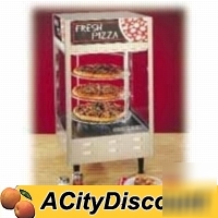 Nemco rotating pizza merchandiser w/ three 12IN racks