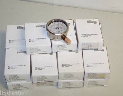 New 19 grainger 5WZ74 compound gauges, liquid filled, 