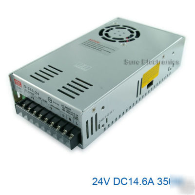 New 24V dc 14.6A 350W meanwell switching power supply