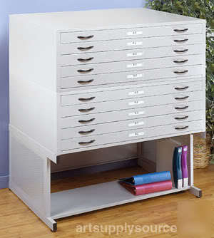 Studio designs 10 drawer flat file with high base 26X37