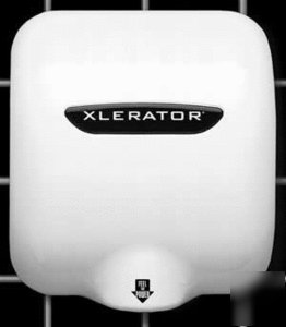 Xlerator hand dryer xl-w zinc cover white *usa made*