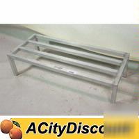 Used commercial aluminum 48X20 dunnage storage rack