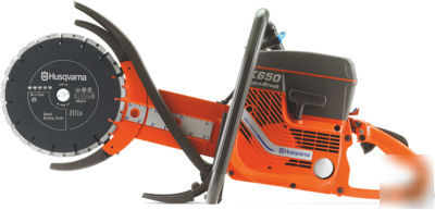 Husqvarna K650 cut-n-break power cutter c/w free blades