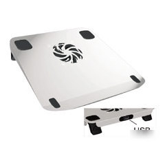 Kantek portable laptop stand w usb port cooling fanbr