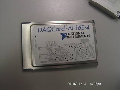 Daqcard-ai-16E-4 national instruments pcmcia data a/d 