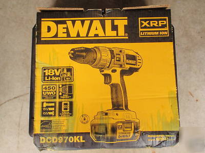 Dewalt DCD970KL 18V lithium ion cordless hammer drill $
