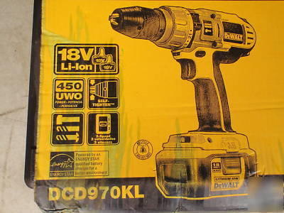 Dewalt DCD970KL 18V lithium ion cordless hammer drill $