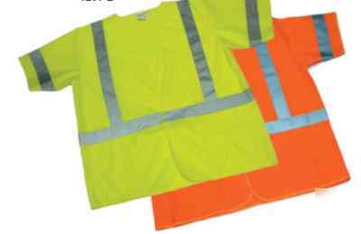 Fabric safety vest ansi class 3 lime/orange $3.25/ea*50