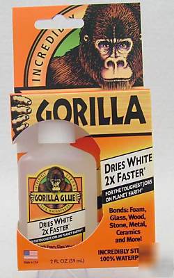 Gorilla glue dries white 2X faster cure single bottle