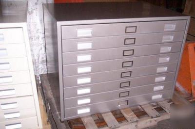 Hobart 8 drw blueprint flat file architect map cabinet