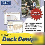 Instant deck building plans design estimating software