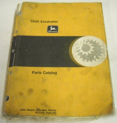 John deere 1993 595D excavator parts book