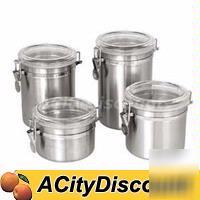 1DZ update 4Ã‚Â¾ cup storage canisters w/ plastic lids