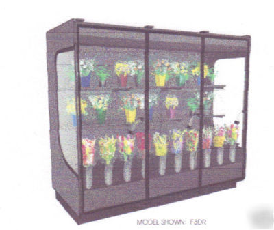 Allure refrigerated 3 door floral / wine flower case