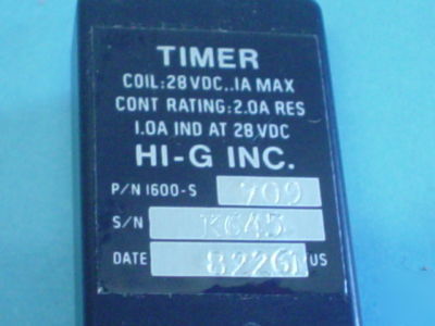 Mil-spec electromagnetic relay 28VDC hi-g $600