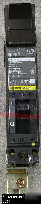 New square d FA14020C circuit breakers, 20 amp, 