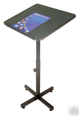 Podium speech adjustable height lectern w/ wheels