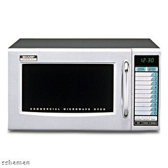 Sharp r-21LVF 1000 watt commercial microwave oven-touch