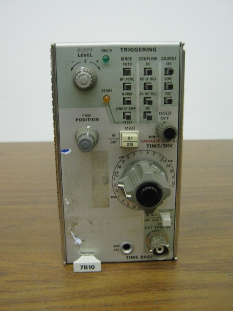 Tektronix 7B10 timebase plug-in