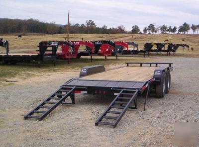 New 2010 18' plus 2' bumper pull lowboy trailers