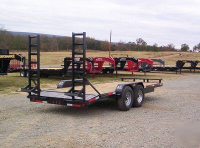 New 2010 18' plus 2' bumper pull lowboy trailers