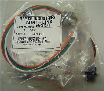 New 5 remke industries mini-link p/n 105Q0010M1 female 