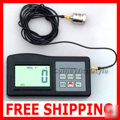 Pro digital vibration meter tester vibrometer analyzer