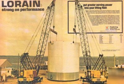 1974 koehring-lorain ad,lorain model mc-790 moto-cranes