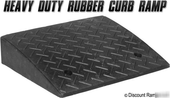 30,000 lbs. high impact portable rubber curb-dolly ramp
