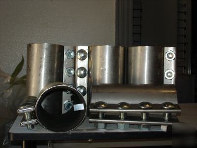  5 stainless steel all a round coupling/repair clamps