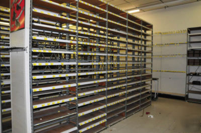 Backroom storage shelving, heavy duty, used, cheap 