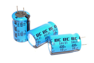 Bc comp 044 radial lead capacitors 10UF / 400VDC x 3PC