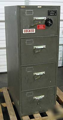 Diebold gsa 4-drawer file cabinet fire & security safe