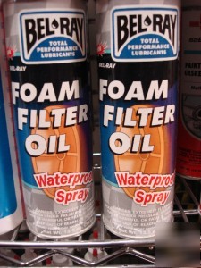 New 2-13.5OZ bel ray foam filter oil waterproof spray 