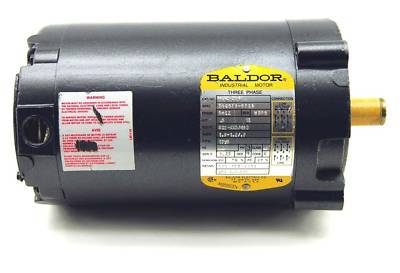 New baldor 1/2 hp 56C ac motor 1725 230/460V 3PH tenv