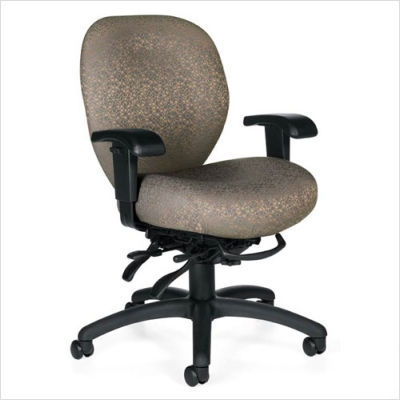 Office mallorca medium back multi-tilter chair stone