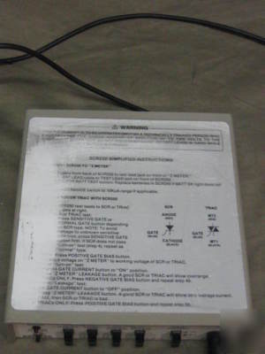 Sencore SCR250 scr&triac test accessory